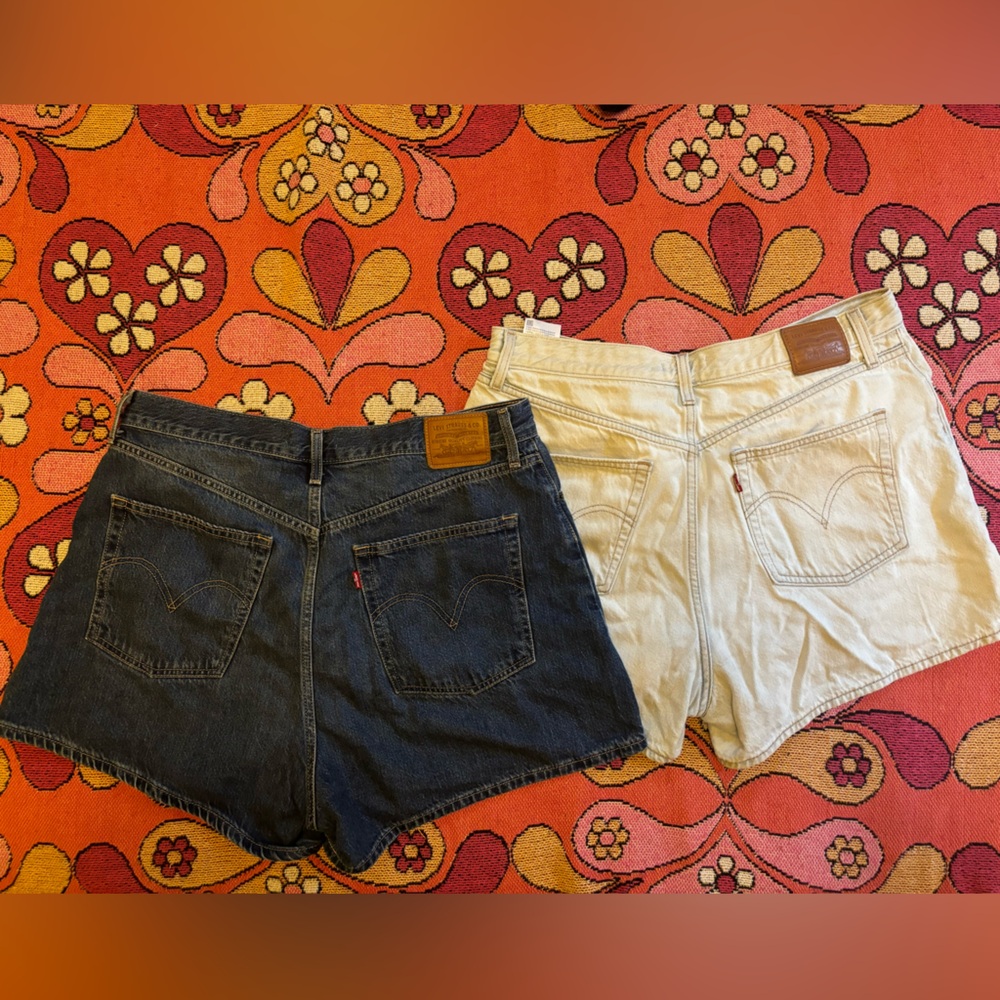 Levi’s Shorts High Rise Loose Fit Jean Denim Shorts 90’s Premium Womens 32